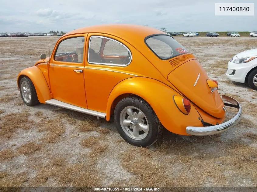 1967 Volkswagen Beetle VIN: 117400840 Lot: 40710351