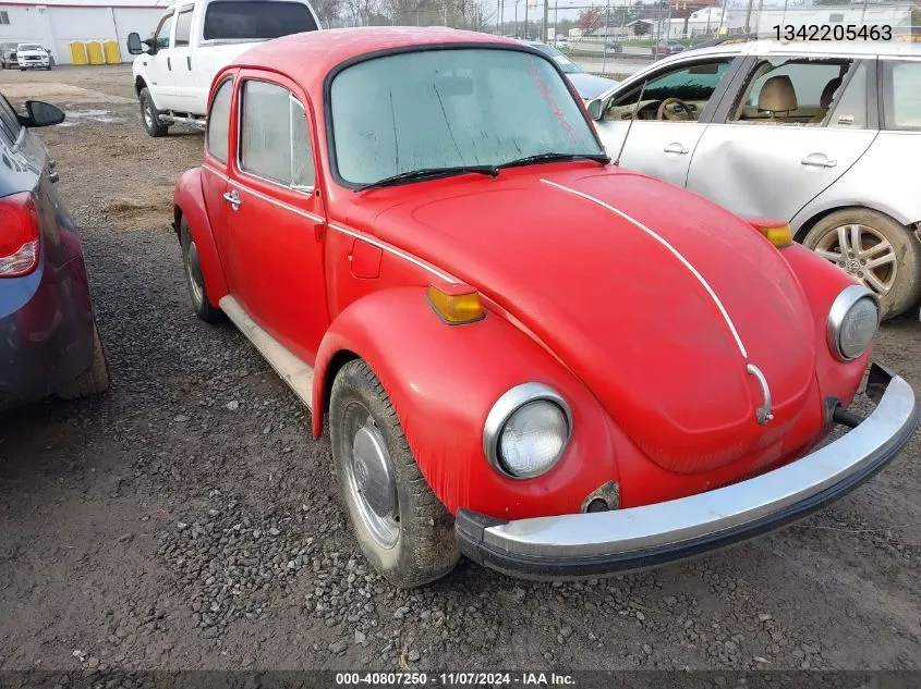 1974 Volkswagen Beetle VIN: 1342205463 Lot: 40807250