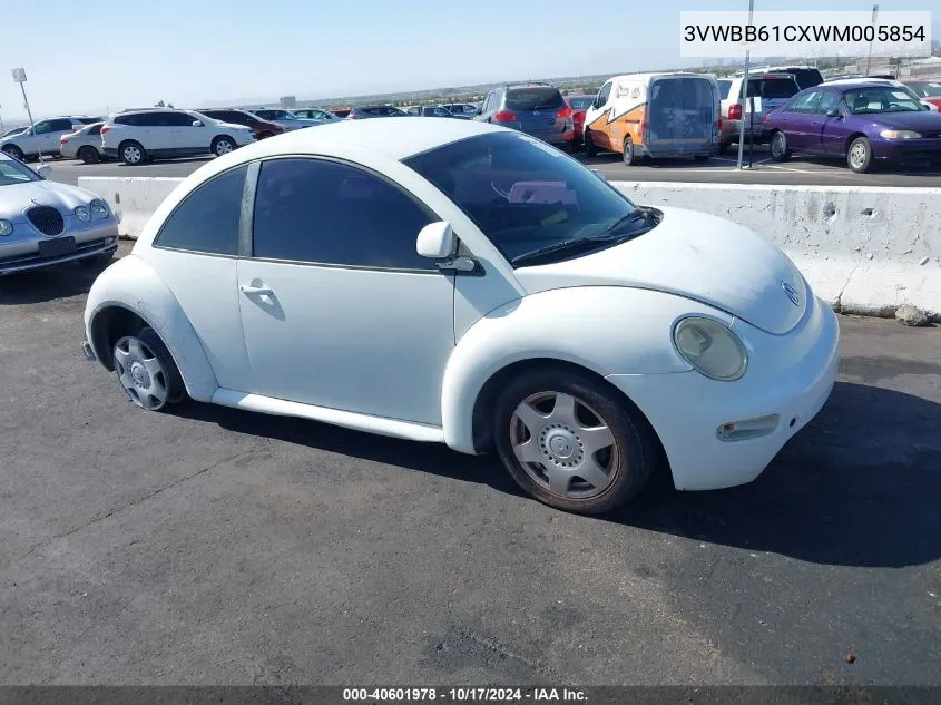 1998 Volkswagen New Beetle VIN: 3VWBB61CXWM005854 Lot: 40601978