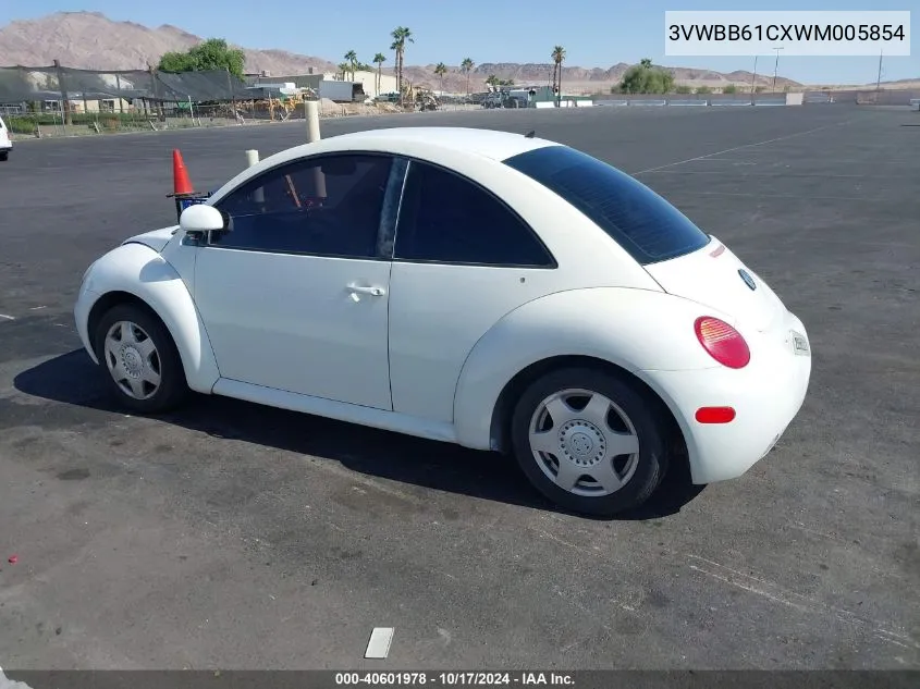 1998 Volkswagen New Beetle VIN: 3VWBB61CXWM005854 Lot: 40601978