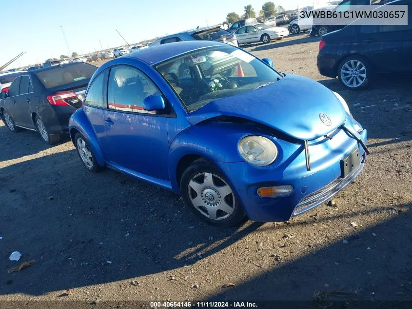 1998 Volkswagen New Beetle VIN: 3VWBB61C1WM030657 Lot: 40654146