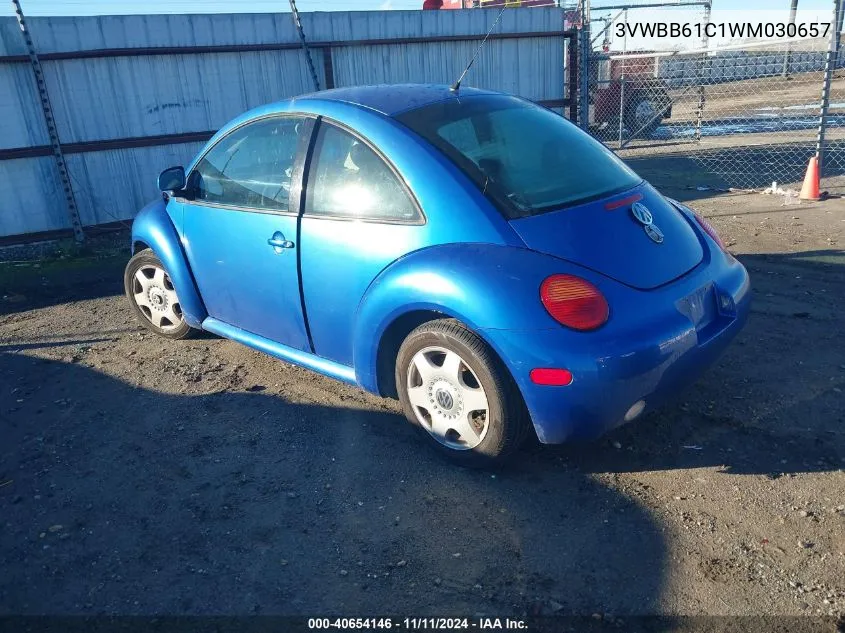 1998 Volkswagen New Beetle VIN: 3VWBB61C1WM030657 Lot: 40654146