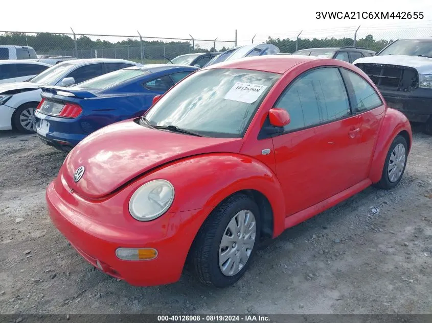 3VWCA21C6XM442655 1999 Volkswagen New Beetle Gls