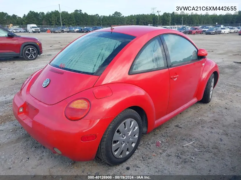 3VWCA21C6XM442655 1999 Volkswagen New Beetle Gls