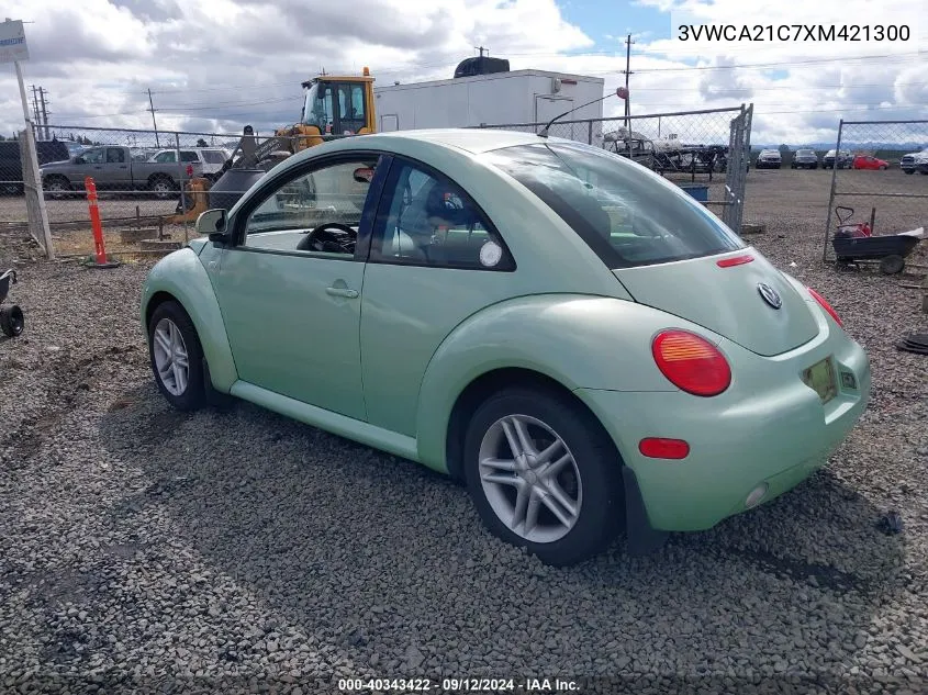 3VWCA21C7XM421300 1999 Volkswagen New Beetle Gls