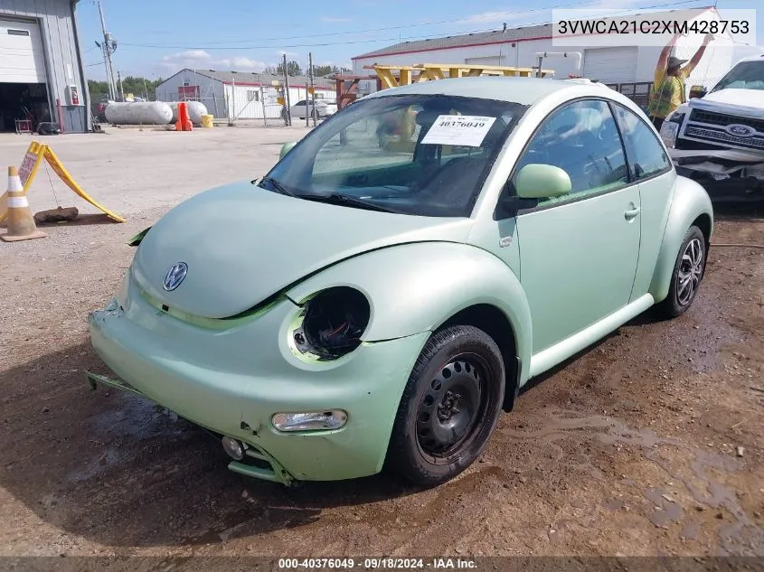 1999 Volkswagen New Beetle Gls VIN: 3VWCA21C2XM428753 Lot: 40376049