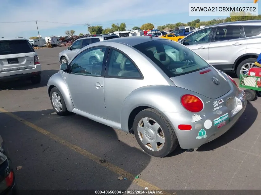 1999 Volkswagen New Beetle Gls VIN: 3VWCA21C8XM462762 Lot: 40656804