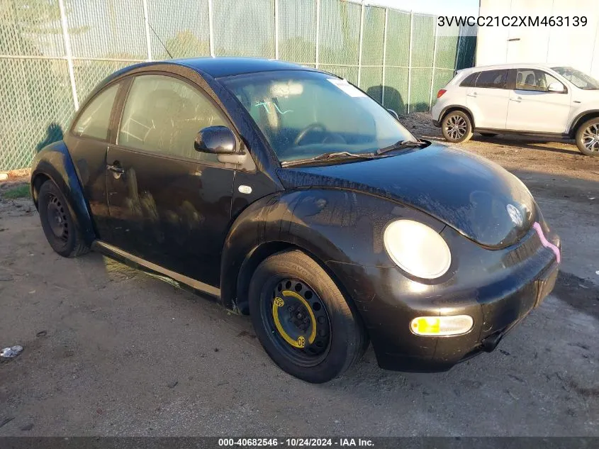 1999 Volkswagen New Beetle Gls VIN: 3VWCC21C2XM463139 Lot: 40682546