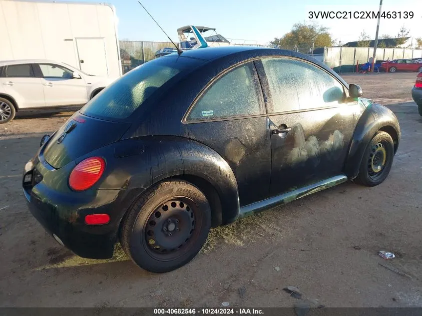 1999 Volkswagen New Beetle Gls VIN: 3VWCC21C2XM463139 Lot: 40682546