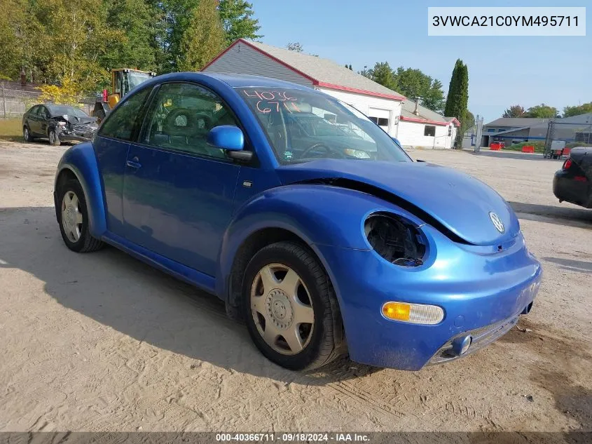 3VWCA21C0YM495711 2000 Volkswagen New Beetle Gls