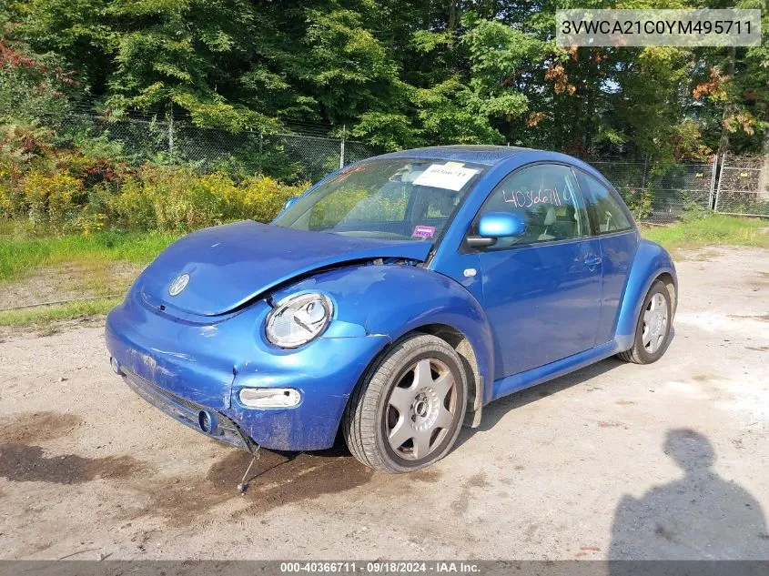 3VWCA21C0YM495711 2000 Volkswagen New Beetle Gls