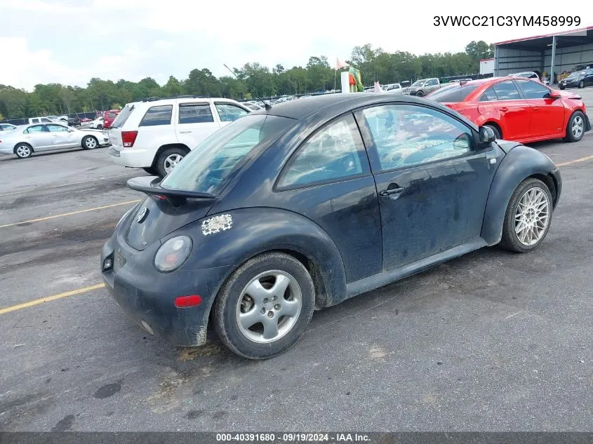 3VWCC21C3YM458999 2000 Volkswagen New Beetle Gls