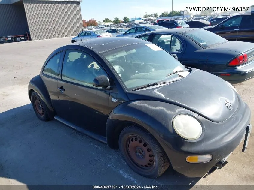 2000 Volkswagen New Beetle Glx VIN: 3VWDD21C8YM496357 Lot: 40437391