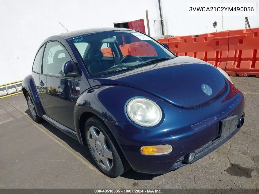 2000 Volkswagen New Beetle Gls VIN: 3VWCA21C2YM490056 Lot: 40510335