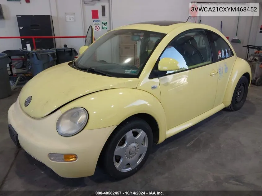 2000 Volkswagen New Beetle Gls VIN: 3VWCA21CXYM468452 Lot: 40582457