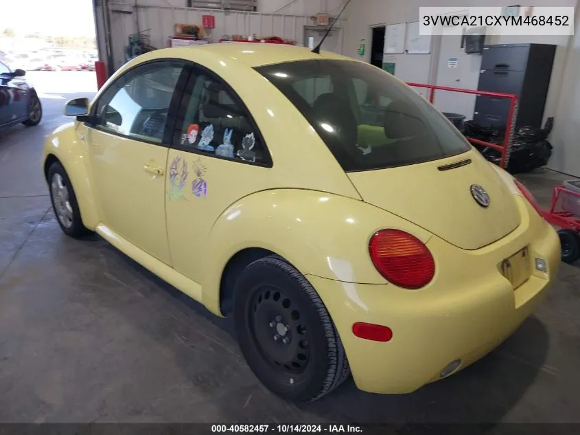 2000 Volkswagen New Beetle Gls VIN: 3VWCA21CXYM468452 Lot: 40582457