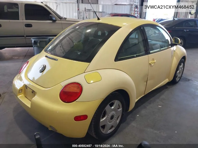 2000 Volkswagen New Beetle Gls VIN: 3VWCA21CXYM468452 Lot: 40582457