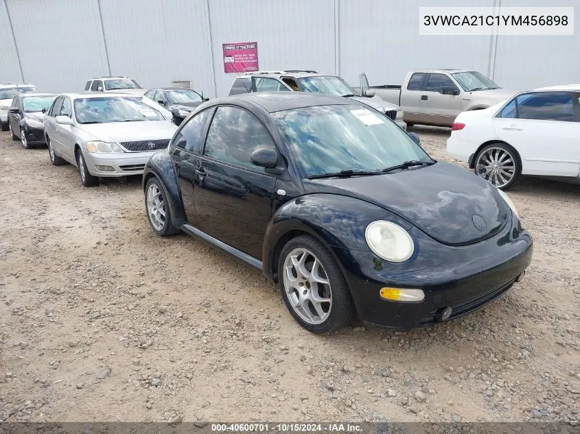 2000 Volkswagen New Beetle Gls VIN: 3VWCA21C1YM456898 Lot: 40600701