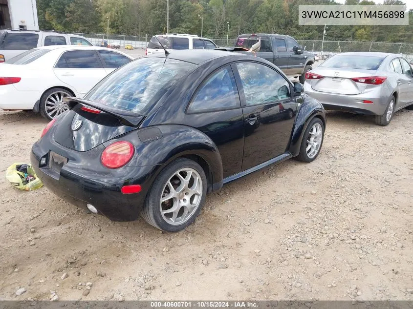 2000 Volkswagen New Beetle Gls VIN: 3VWCA21C1YM456898 Lot: 40600701