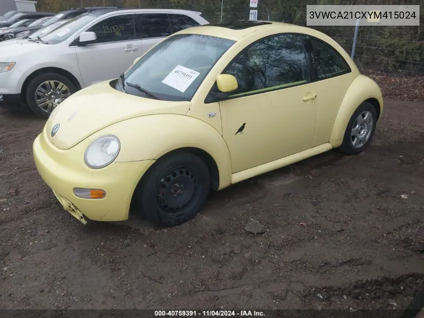 3VWCA21CXYM415024 2000 Volkswagen New Beetle Gls