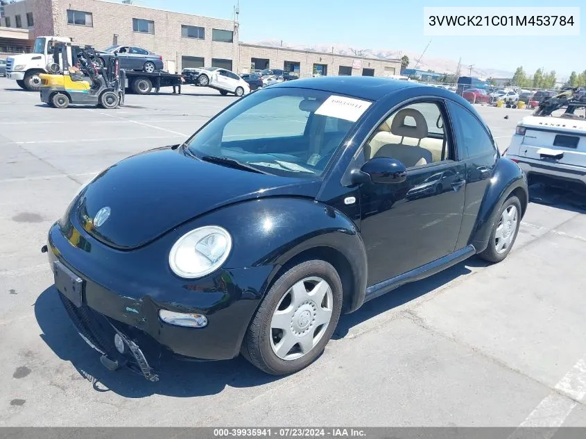 3VWCK21C01M453784 2001 Volkswagen New Beetle Gls