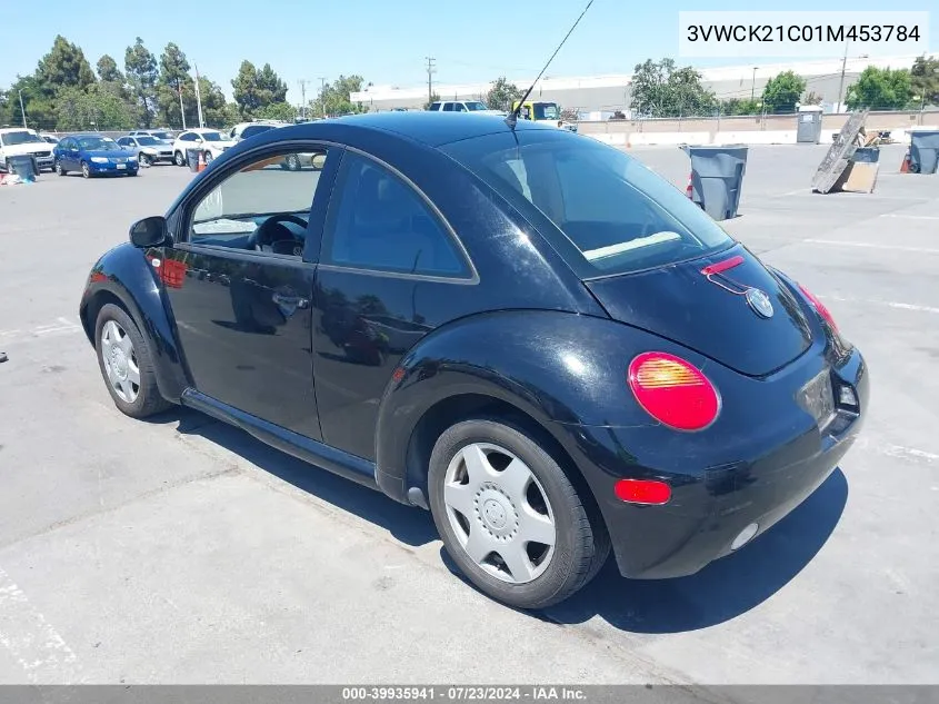 2001 Volkswagen New Beetle Gls VIN: 3VWCK21C01M453784 Lot: 39935941