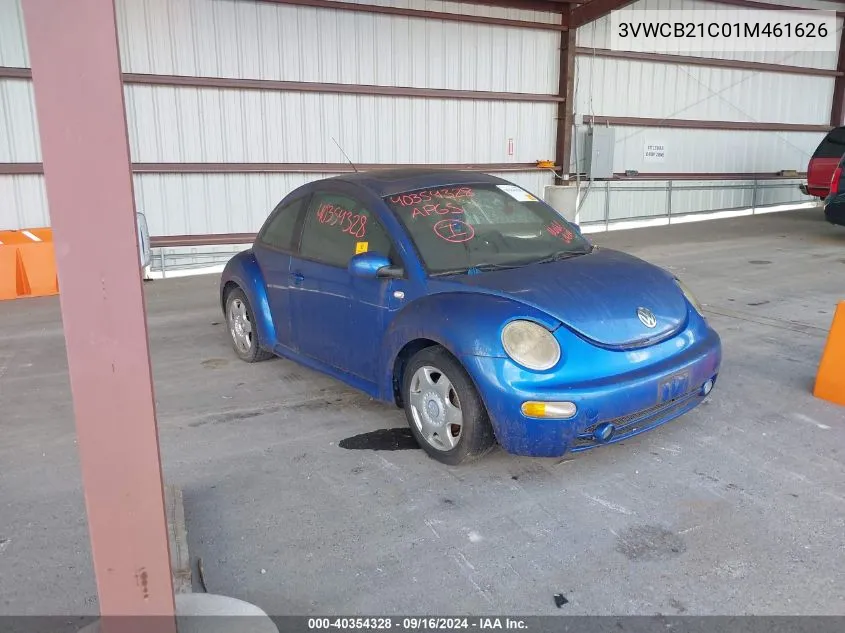 2001 Volkswagen New Beetle Gls VIN: 3VWCB21C01M461626 Lot: 40354328