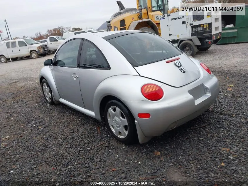 2001 Volkswagen New Beetle Glx VIN: 3VWDD21C11M424969 Lot: 40680625