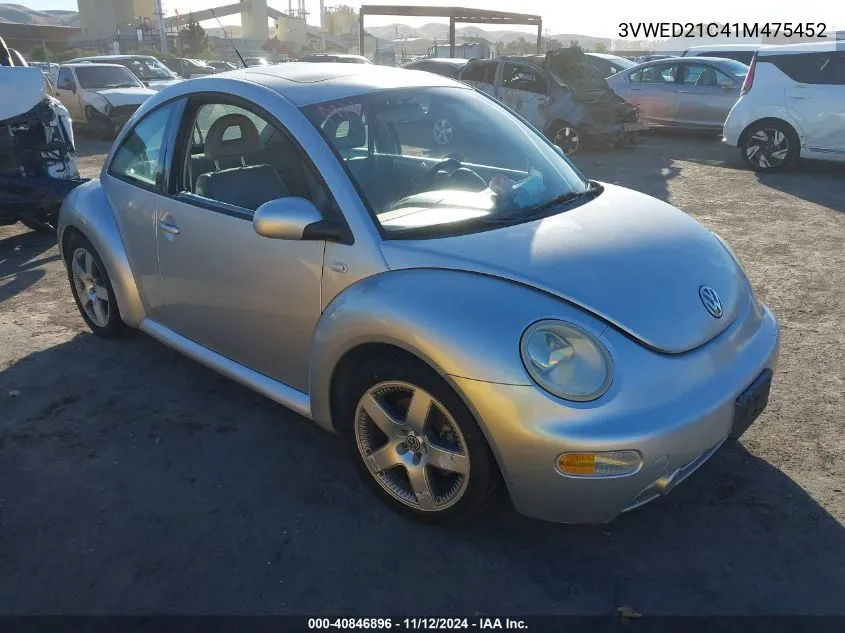 2001 Volkswagen New Beetle Sport Edition VIN: 3VWED21C41M475452 Lot: 40846896