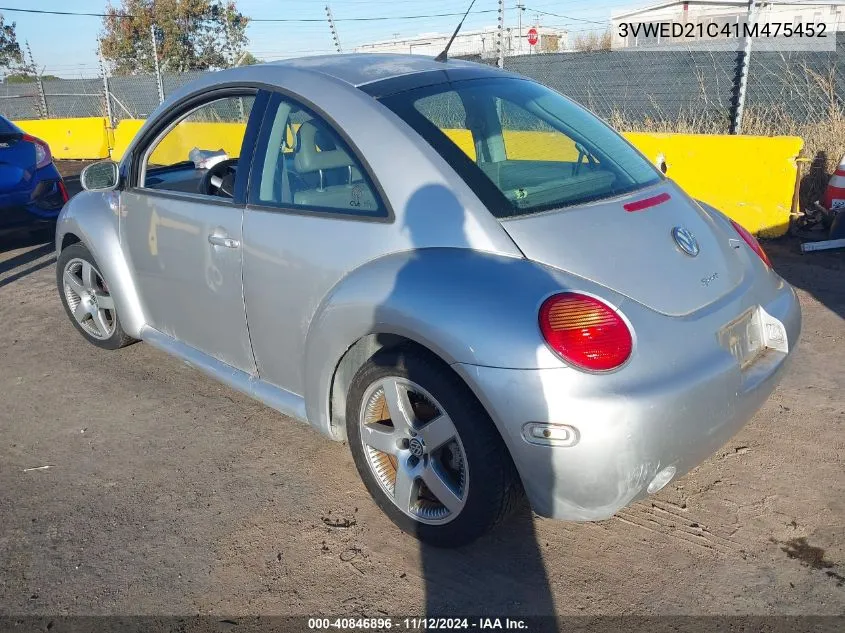 2001 Volkswagen New Beetle Sport Edition VIN: 3VWED21C41M475452 Lot: 40846896