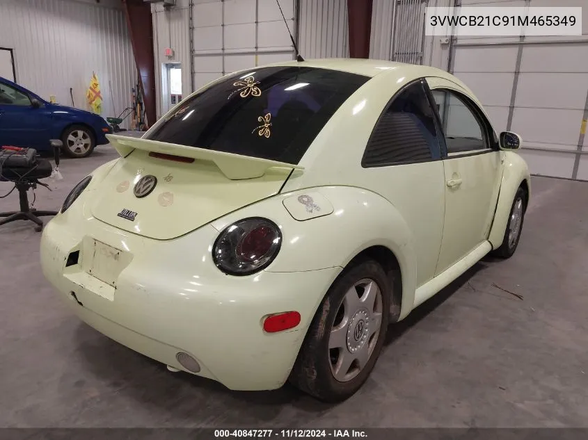 2001 Volkswagen New Beetle Gls VIN: 3VWCB21C91M465349 Lot: 40847277