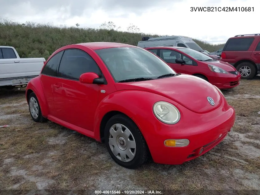 3VWCB21C42M410681 2002 Volkswagen New Beetle Gls