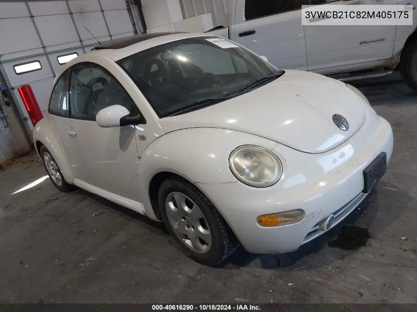 2002 Volkswagen New Beetle Gls VIN: 3VWCB21C82M405175 Lot: 40616290