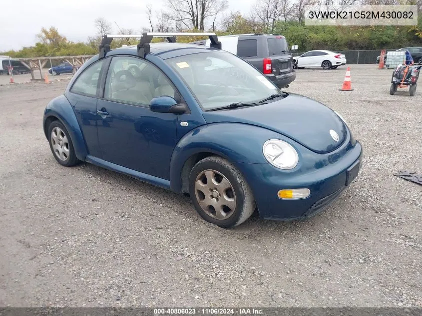 2002 Volkswagen New Beetle Gls VIN: 3VWCK21C52M430082 Lot: 40806023