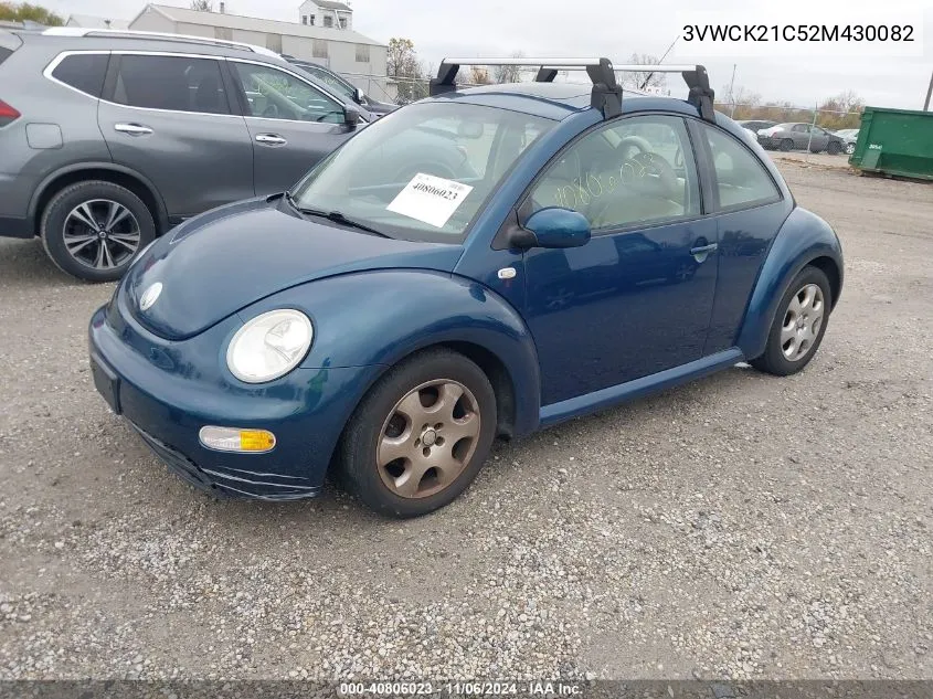 2002 Volkswagen New Beetle Gls VIN: 3VWCK21C52M430082 Lot: 40806023