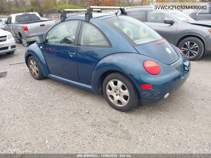 2002 Volkswagen New Beetle Gls VIN: 3VWCK21C52M430082 Lot: 40806023