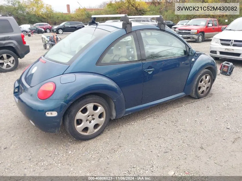 2002 Volkswagen New Beetle Gls VIN: 3VWCK21C52M430082 Lot: 40806023