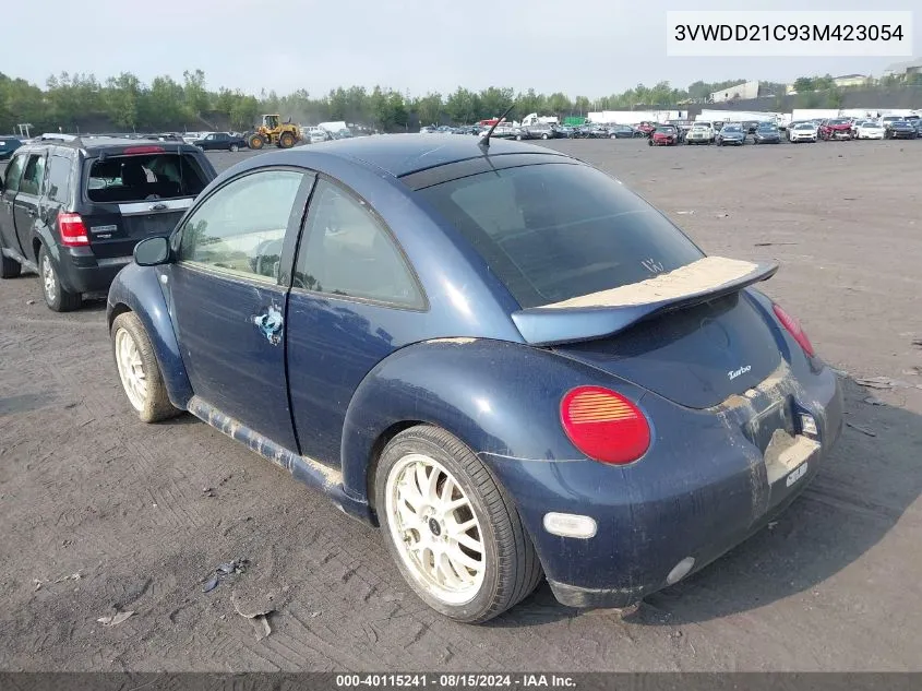 3VWDD21C93M423054 2003 Volkswagen New Beetle Glx