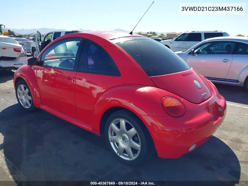 2003 Volkswagen New Beetle Glx VIN: 3VWDD21C23M437166 Lot: 40367669