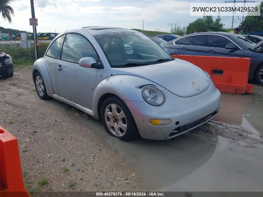 2003 Volkswagen New Beetle Gls 2.0L VIN: 3VWCK21C33M429529 Lot: 40379376