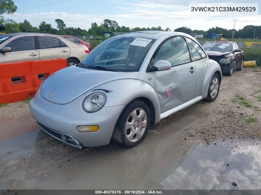 2003 Volkswagen New Beetle Gls 2.0L VIN: 3VWCK21C33M429529 Lot: 40379376