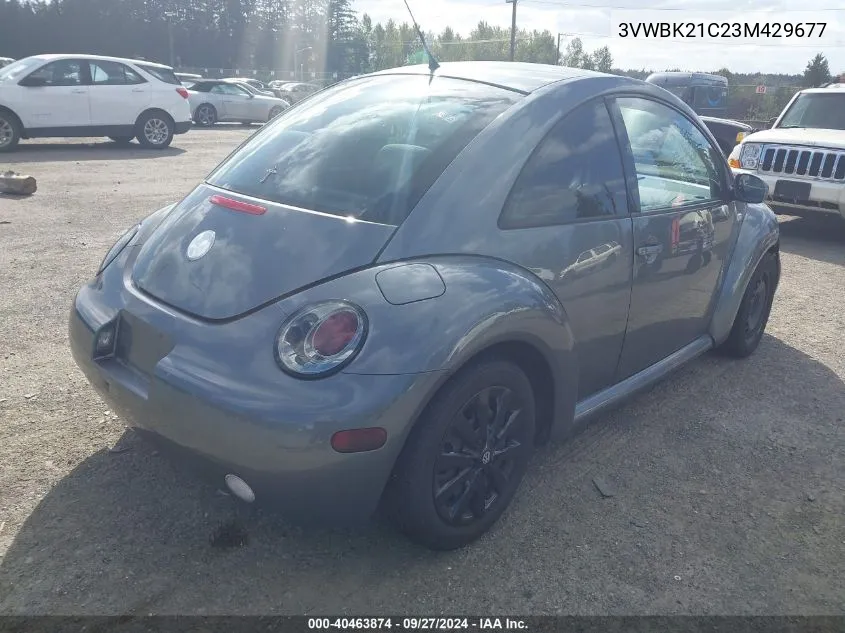 2003 Volkswagen New Beetle Gl VIN: 3VWBK21C23M429677 Lot: 40463874