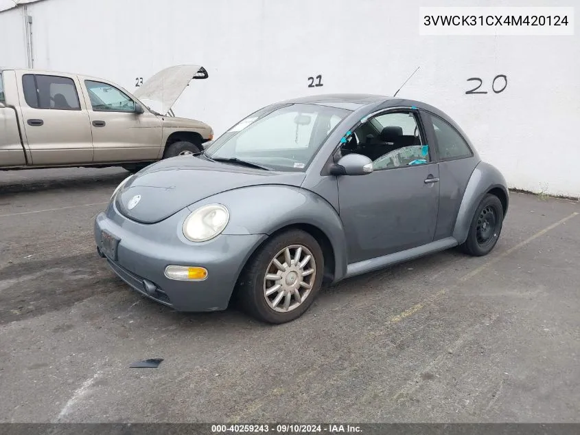 3VWCK31CX4M420124 2004 Volkswagen New Beetle Gls