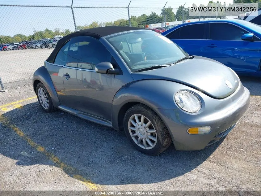 2004 Volkswagen New Beetle Gls VIN: 3VWCM31Y14M342256 Lot: 40290766