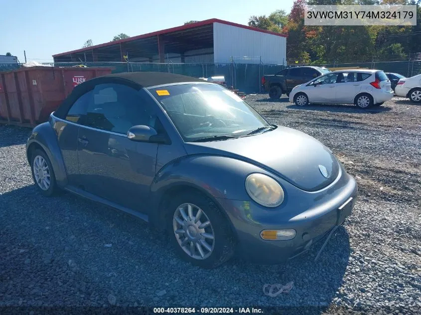 2004 Volkswagen New Beetle Gls VIN: 3VWCM31Y74M324179 Lot: 40378264