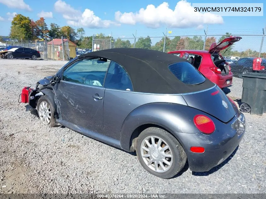 2004 Volkswagen New Beetle Gls VIN: 3VWCM31Y74M324179 Lot: 40378264