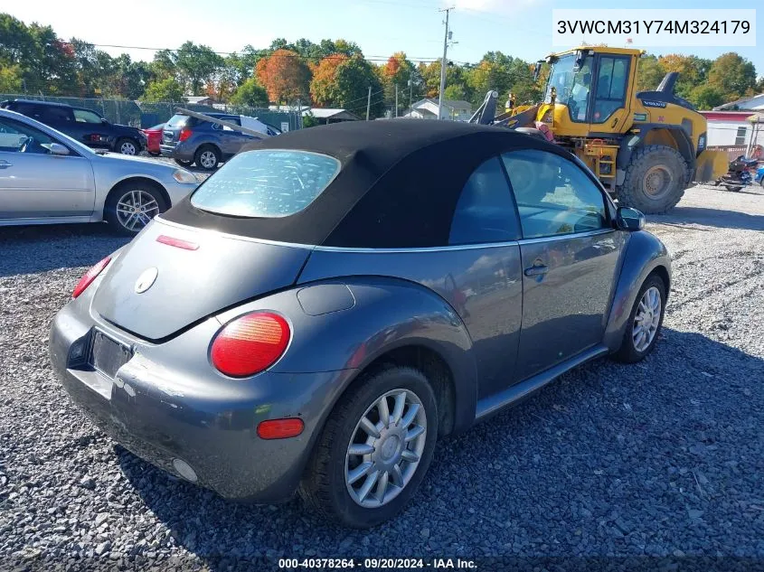 2004 Volkswagen New Beetle Gls VIN: 3VWCM31Y74M324179 Lot: 40378264