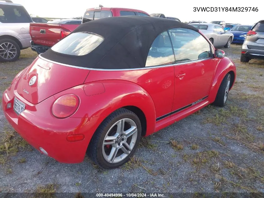 3VWCD31Y84M329746 2004 Volkswagen New Beetle Gls 1.8T