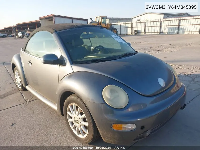 2004 Volkswagen New Beetle Gls VIN: 3VWCM31Y64M345895 Lot: 40559800