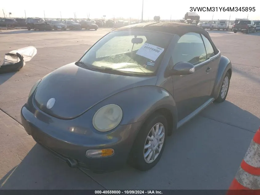 2004 Volkswagen New Beetle Gls VIN: 3VWCM31Y64M345895 Lot: 40559800